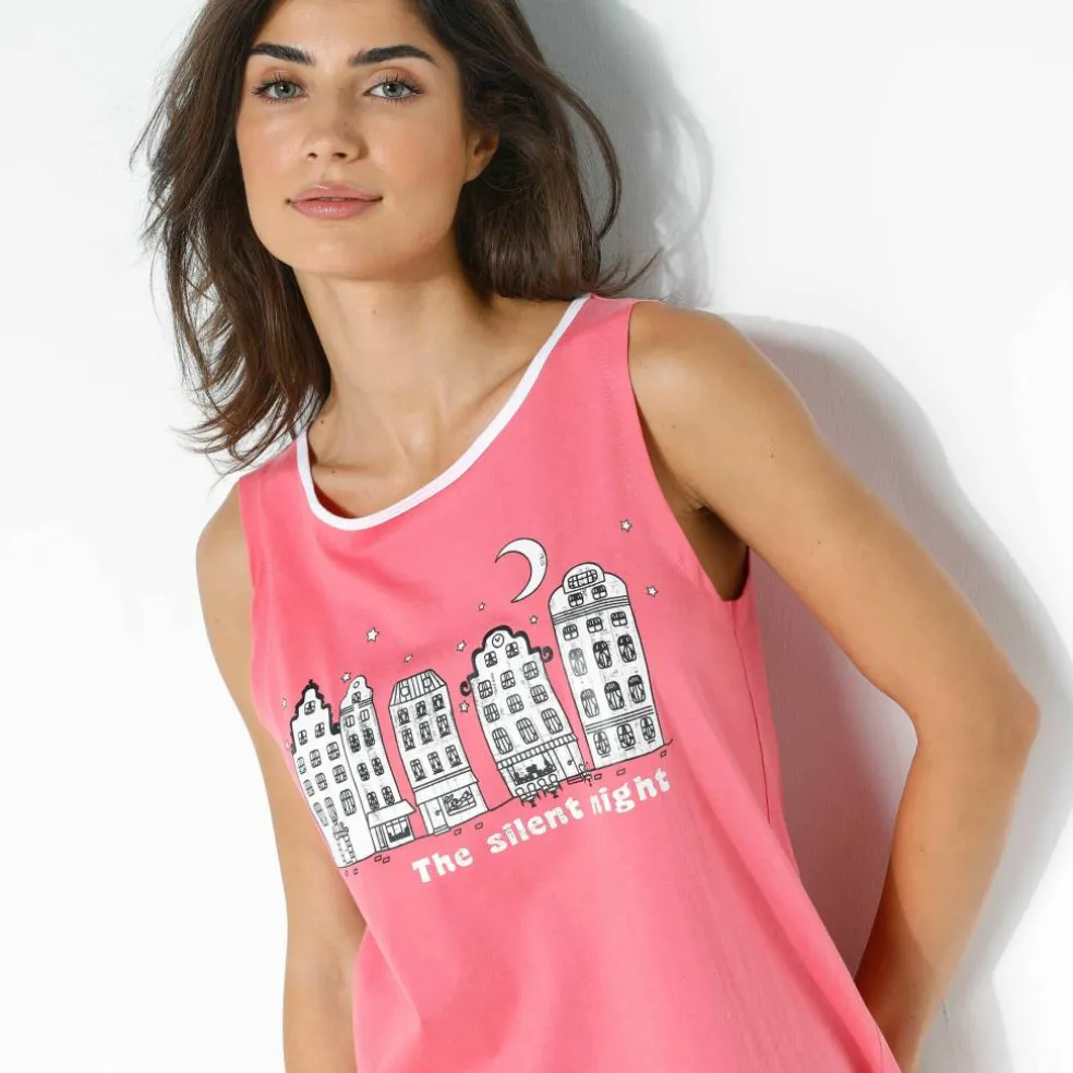 Pyjama short fantaisie ville étoilée