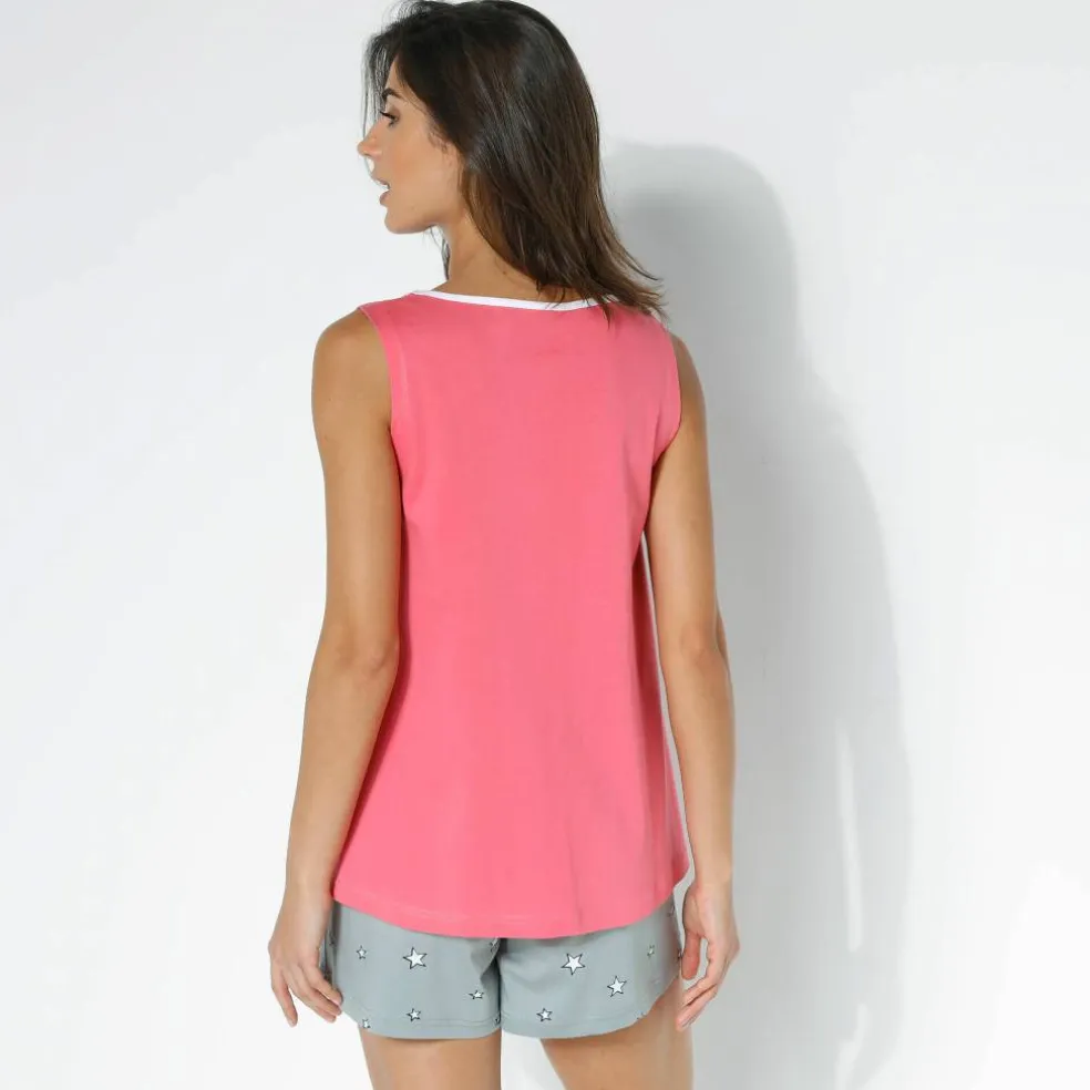 Pyjama short fantaisie ville étoilée
