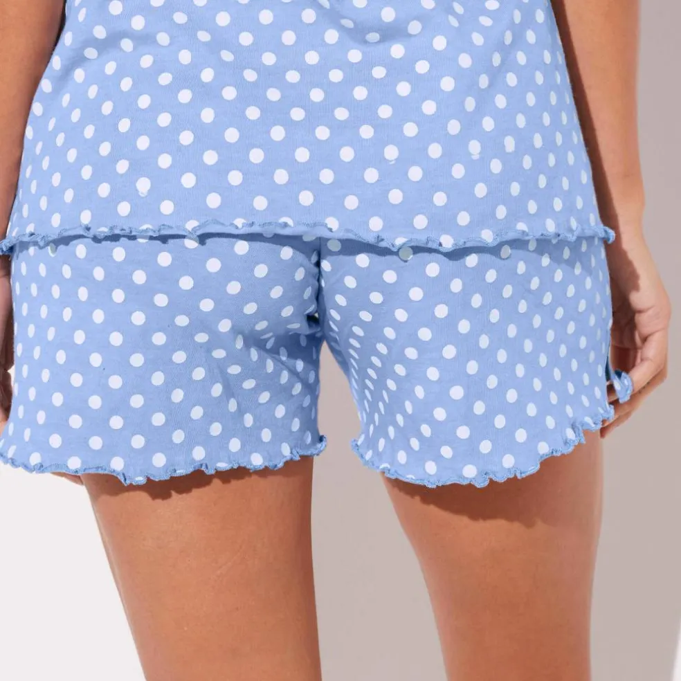 Pyjama short imprimé pois