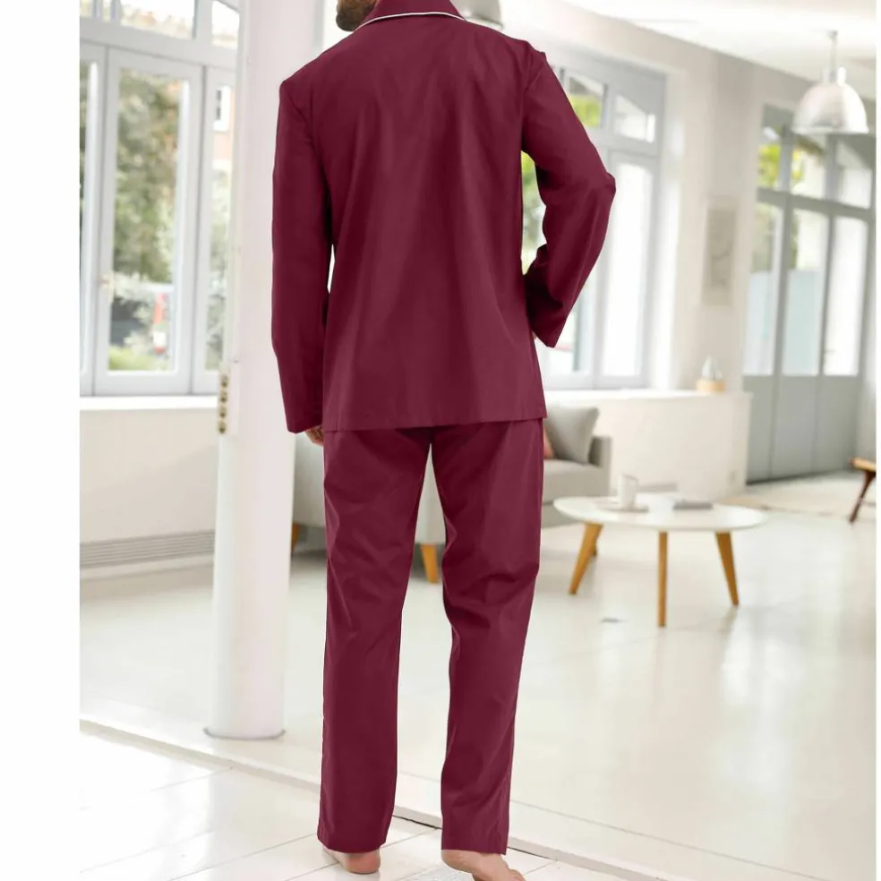 Pyjama uni popeline polyester/coton