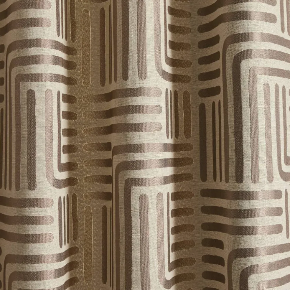Rideau jacquard imprimé lignes