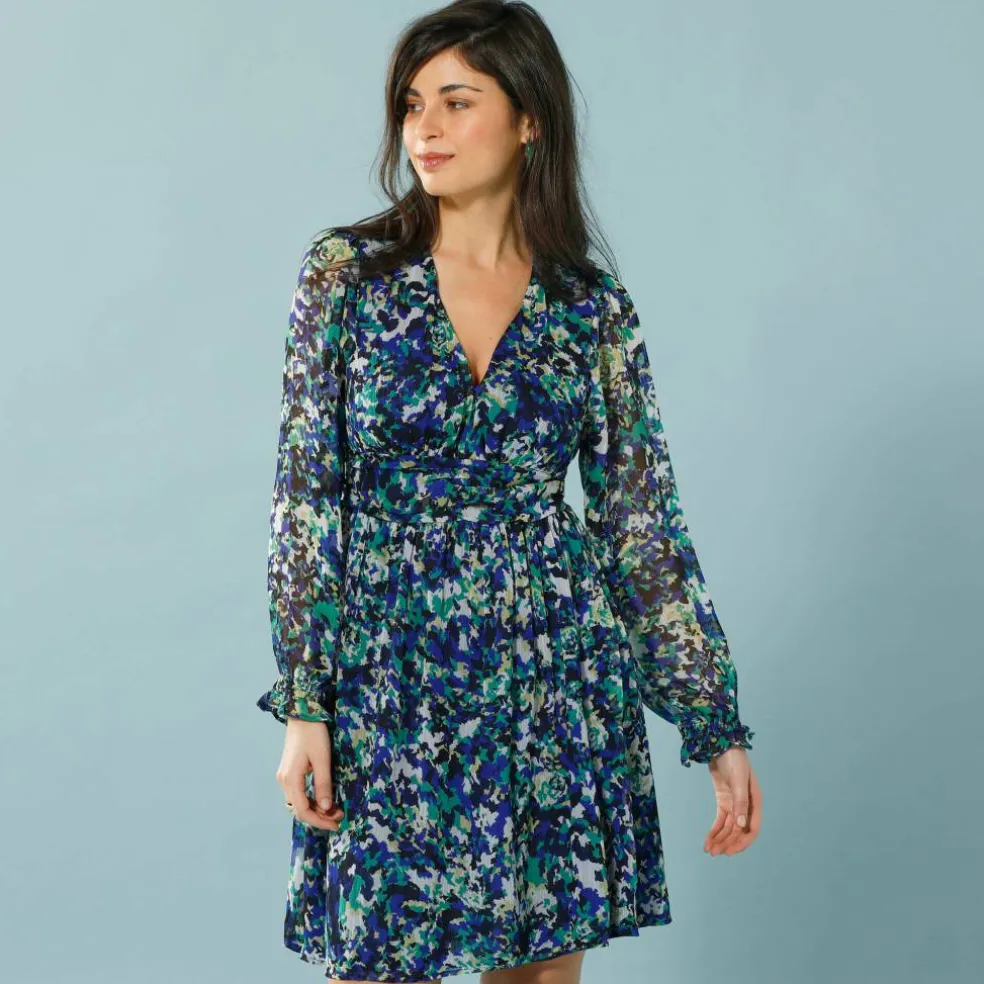 Robe en voile imprimé, Spécial Petites