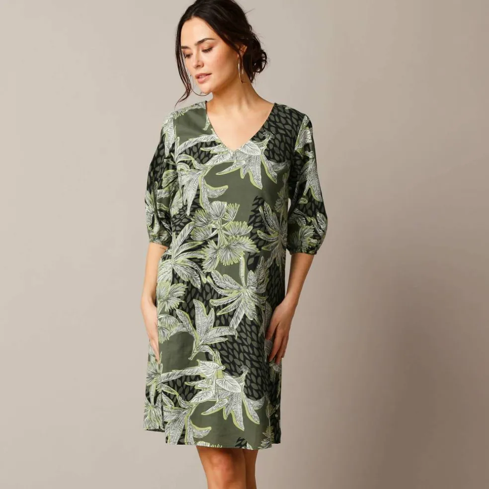 Robe housse imprimée, coton biologique**