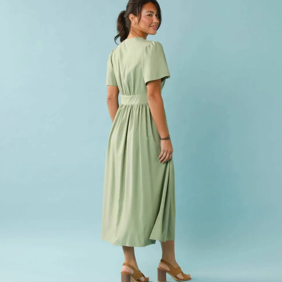 Robe longue boutonnée unie, Spécial Petites