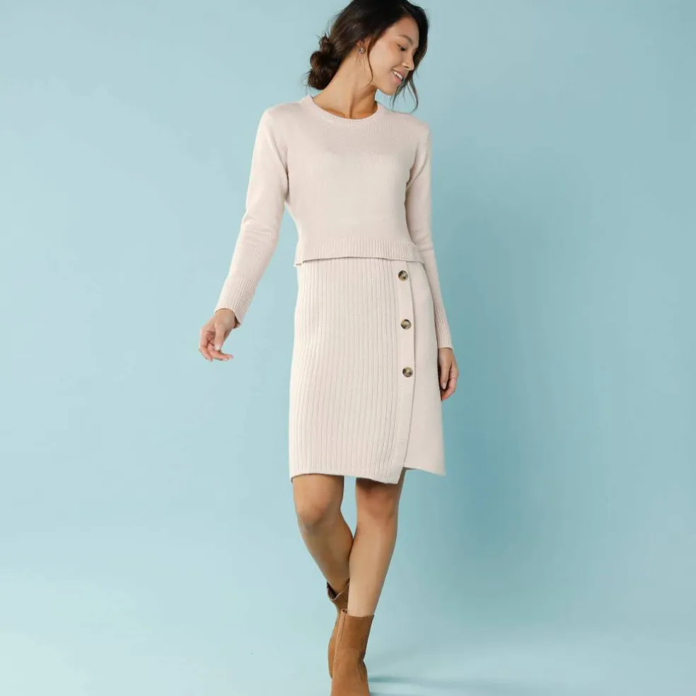 Robe pull effet portefeuille, Spécial Petites
