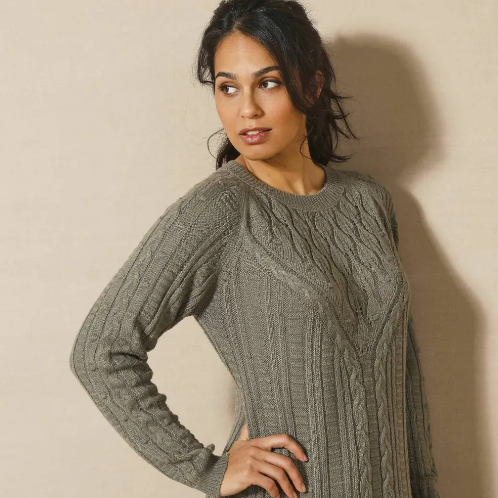 Robe pull torsadée