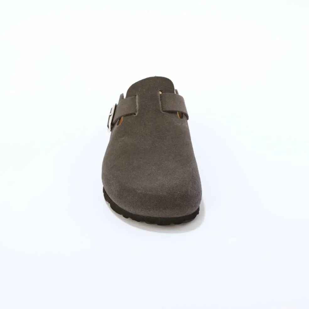 Sabots croûte de cuir avec boucle réglable