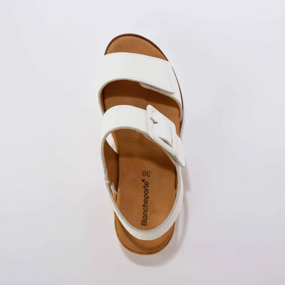 Sandales cuir ouverture totale