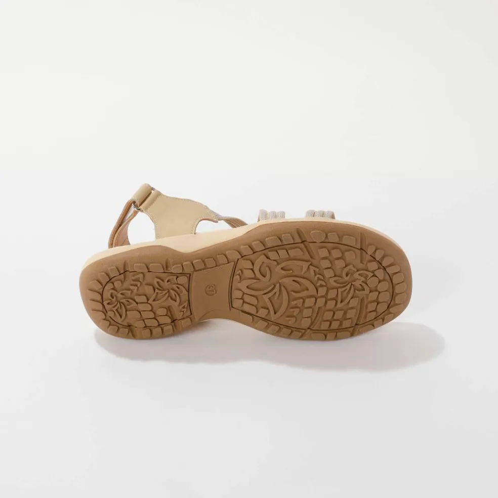 Sandales de marche brides élastiquées et scratchées