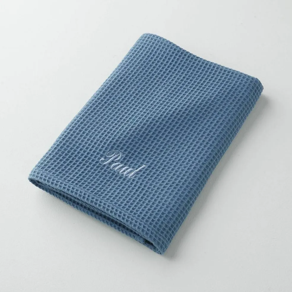 Serviette de bain nid d'abeille Colombine®, personnalisable, 240 g/m2