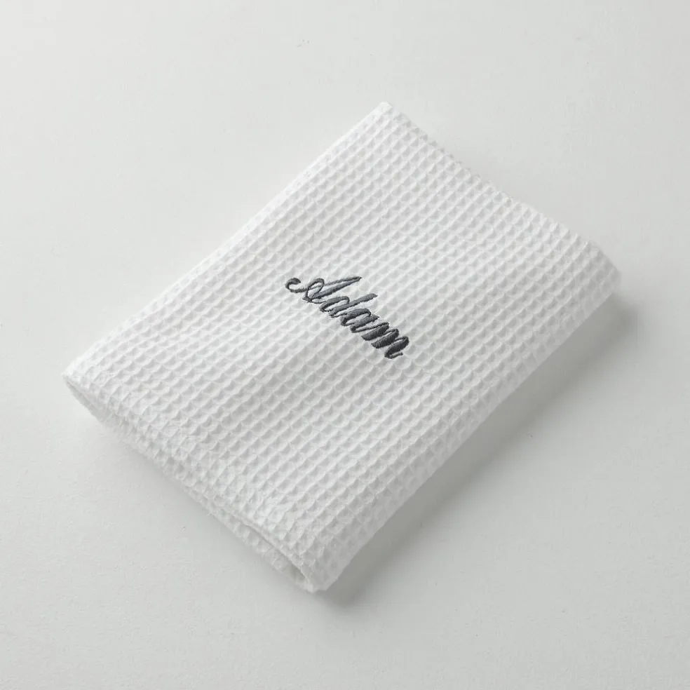 Serviette de bain nid d'abeille Colombine®, personnalisable, 240 g/m2