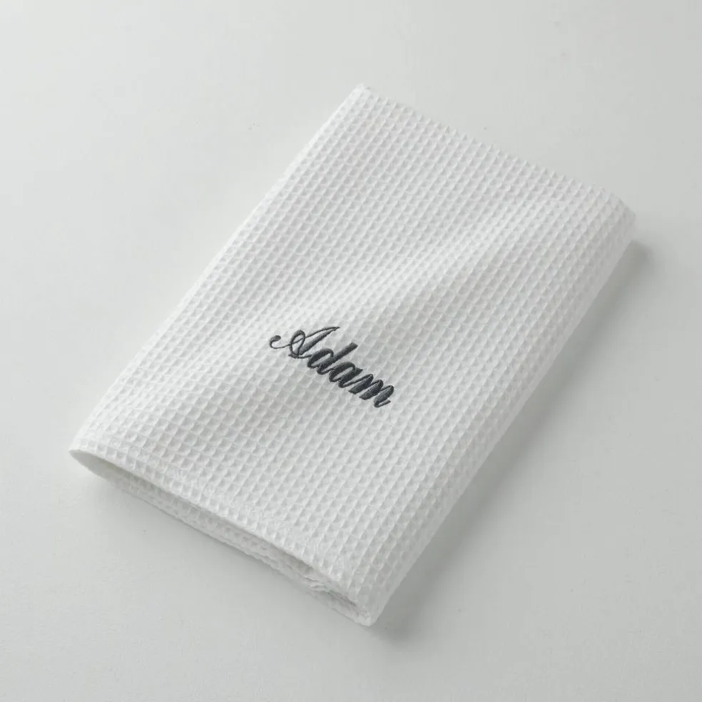 Serviette de bain nid d'abeille Colombine®, personnalisable, 240 g/m2