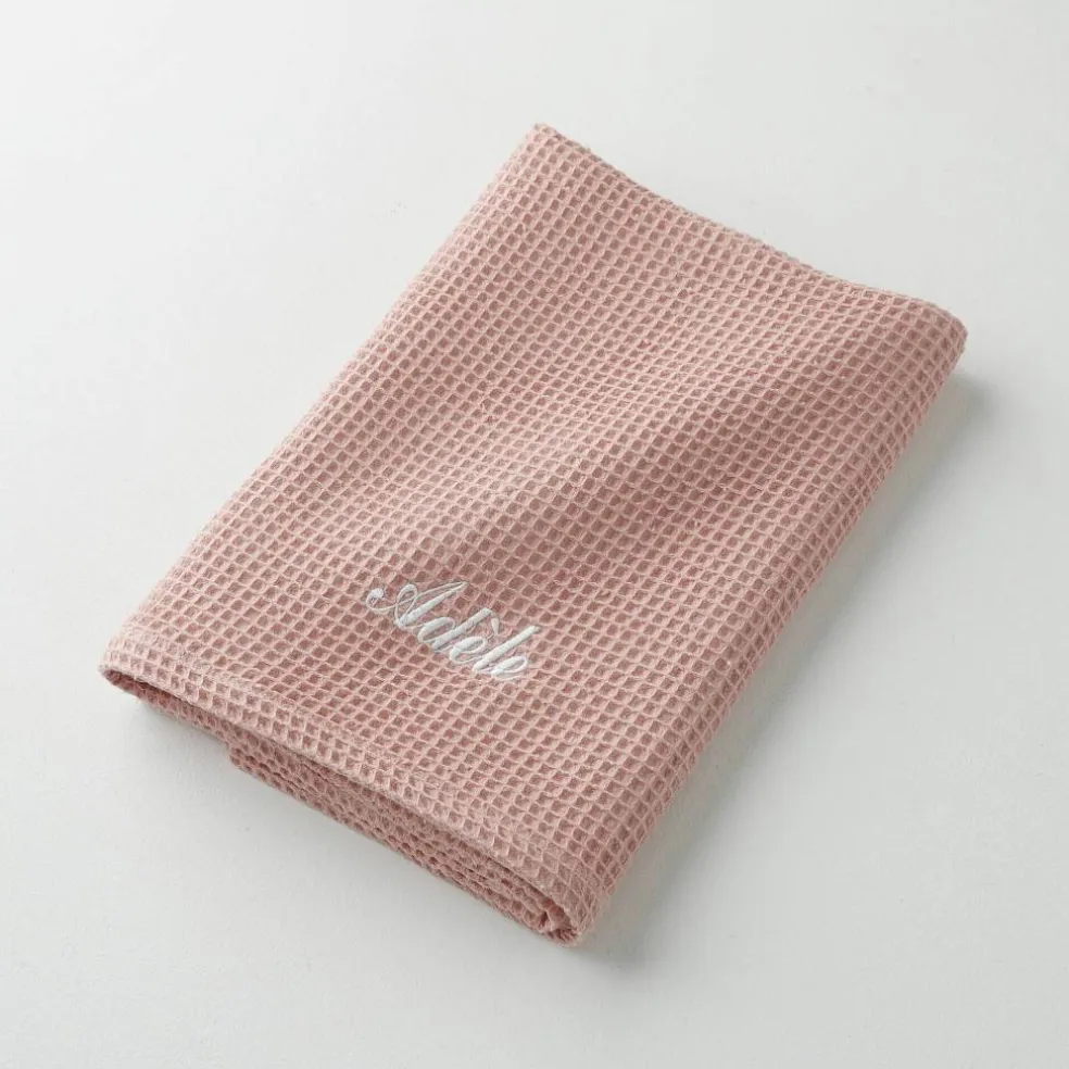 Serviette de bain nid d'abeille Colombine®, personnalisable, 240 g/m2