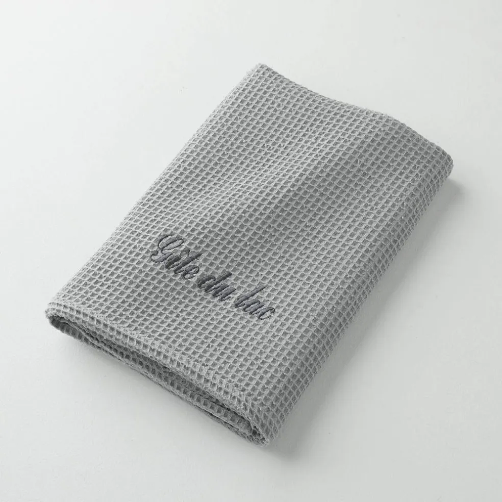 Serviette de bain nid d'abeille Colombine®, personnalisable, 240 g/m2