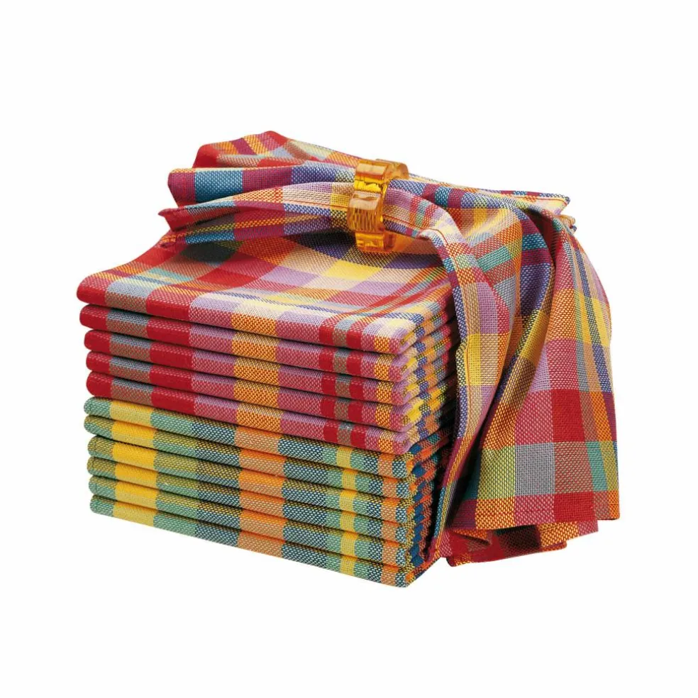 Serviette de table carreaux Madras - Lots