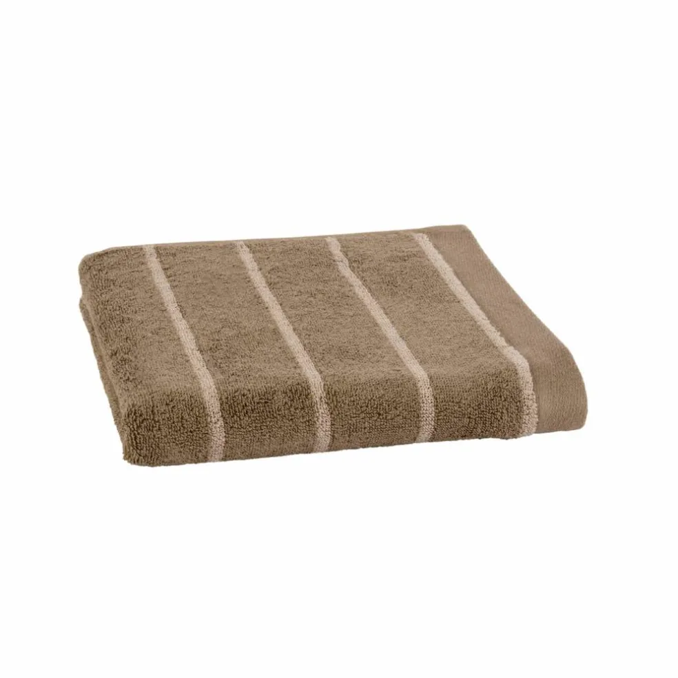 Serviette éponge coton rayée 500 g/m²
