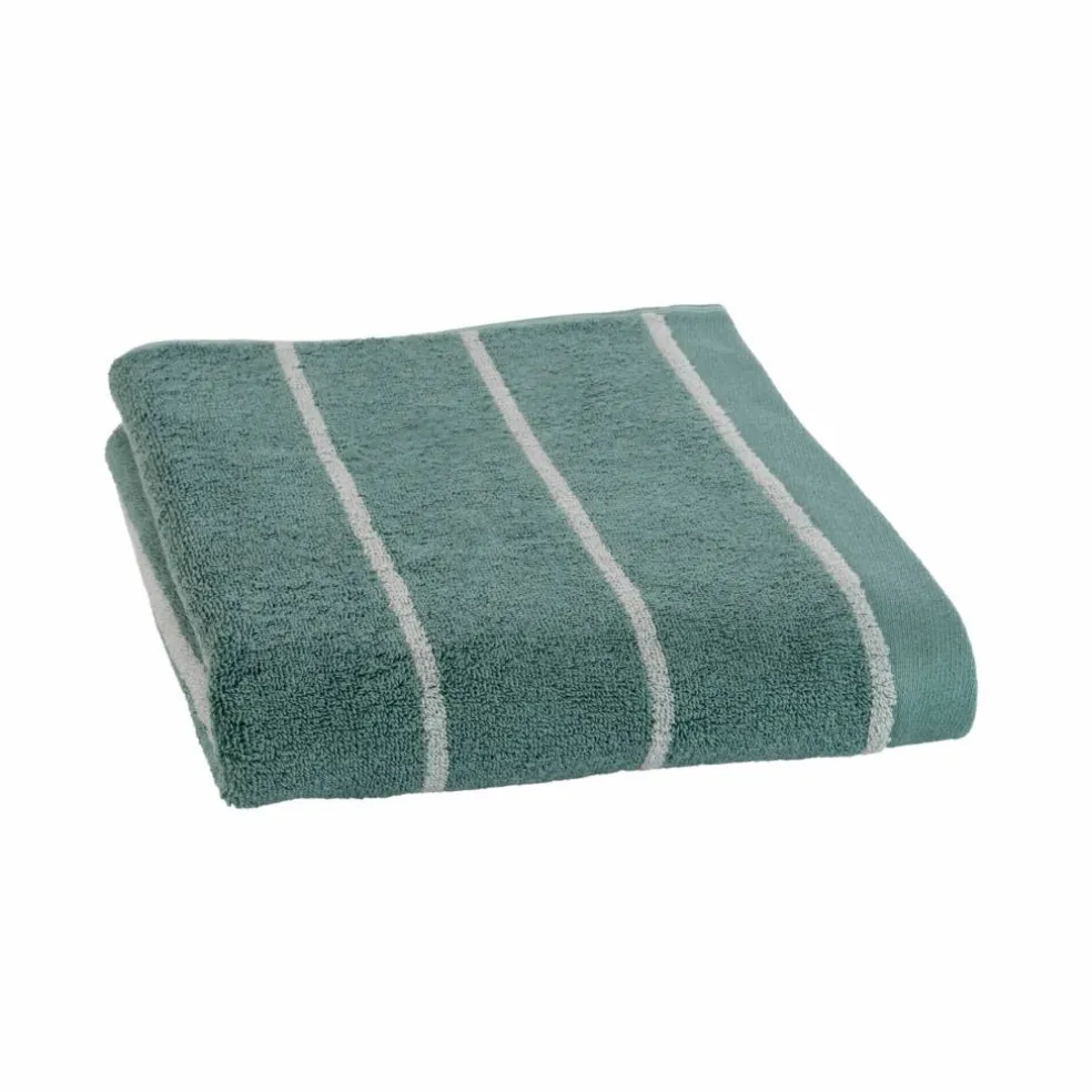 Serviette éponge coton rayée 500 g/m²