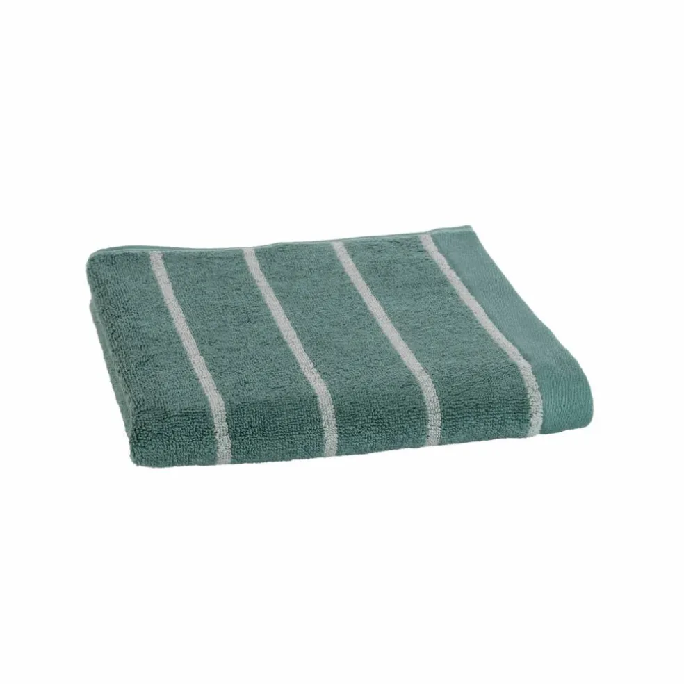Serviette éponge coton rayée 500 g/m²