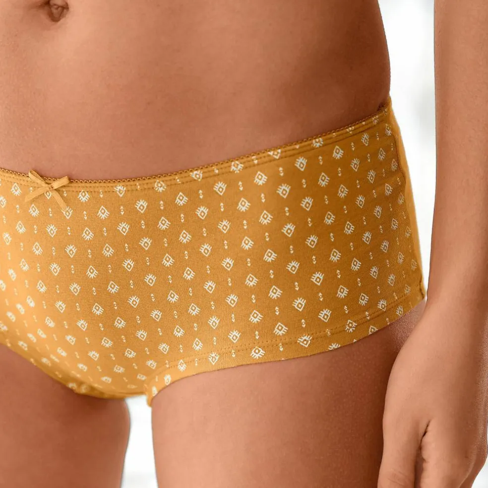 Shorty coton imprimé gamme "graphique" - lot de 4