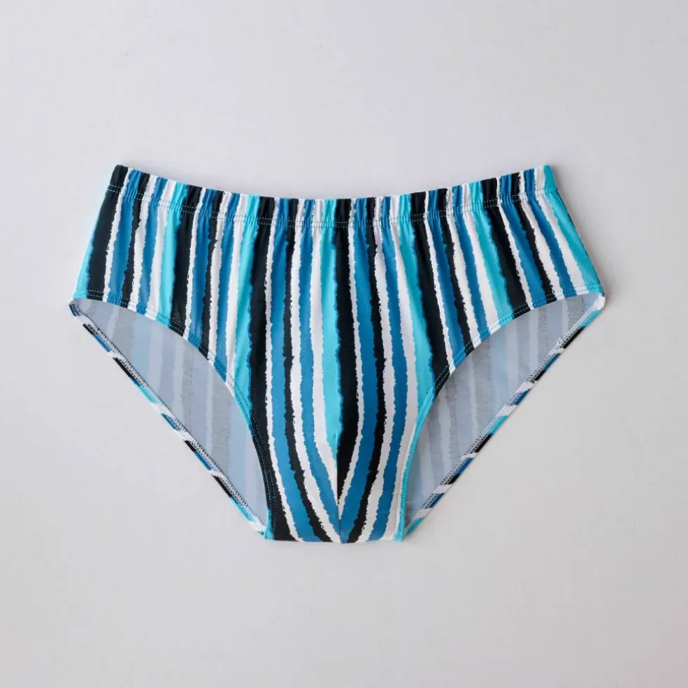 Slip fermé imprimé assorti taille confort - lot de 6