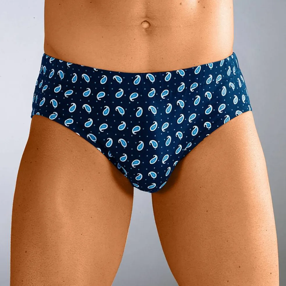 Slip fermé imprimé assorti taille confort - lot de 6