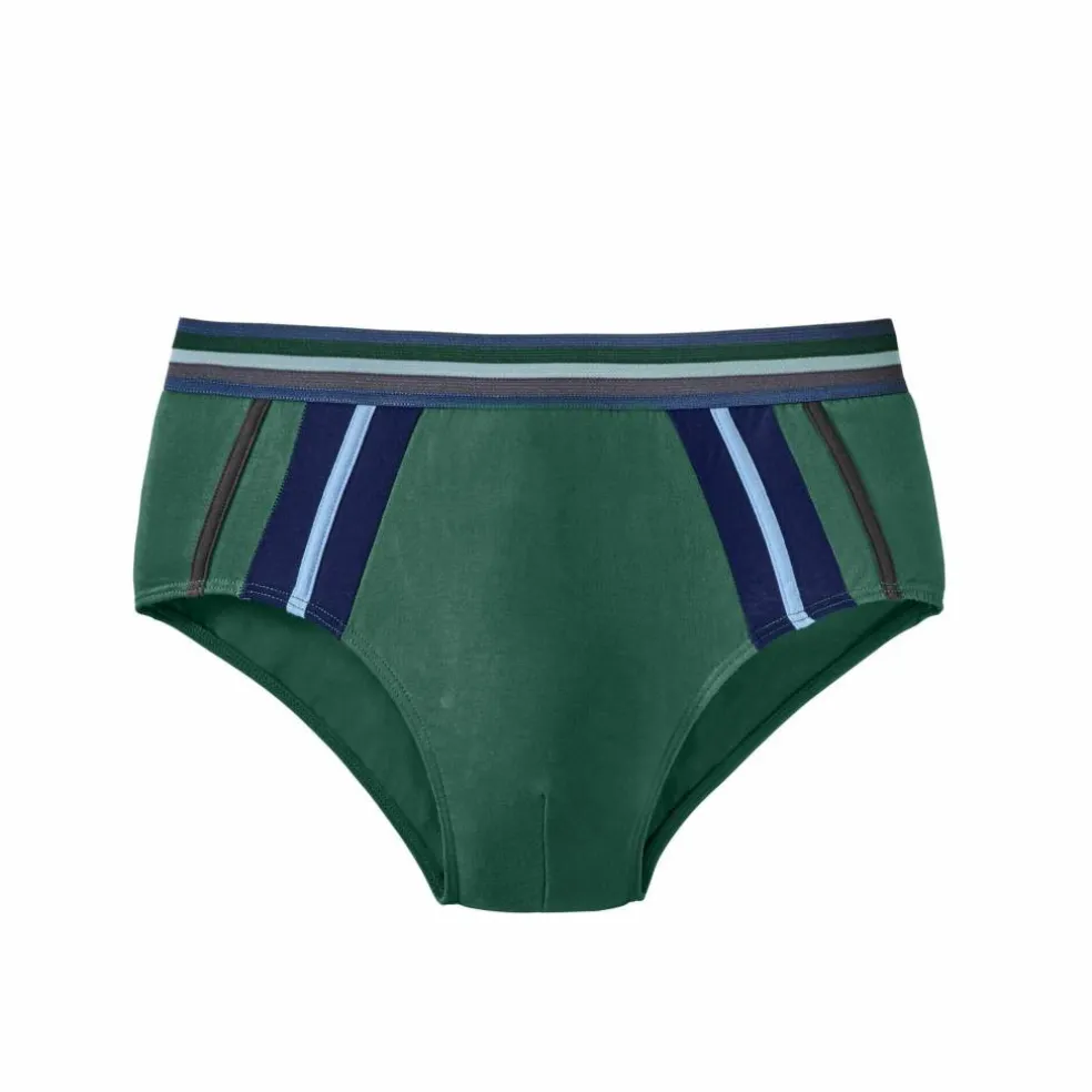 Slip fermé taille haute bandes contrastées - lot de 6