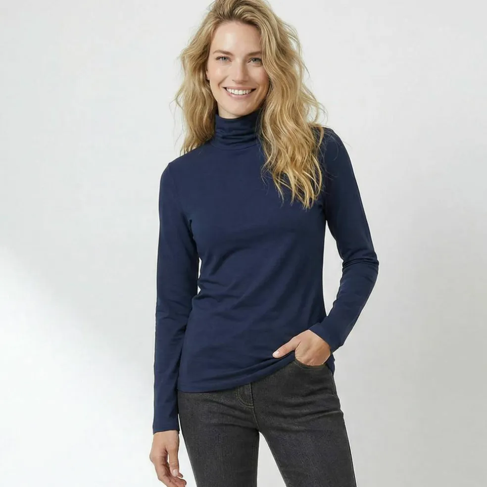 Sous-pull col roulé stretch