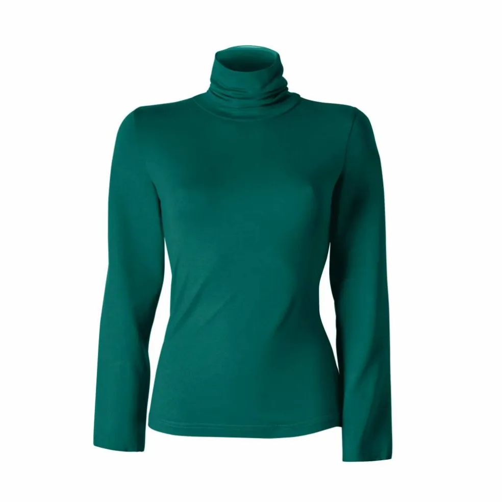 Sous-pull uni col roulé stretch