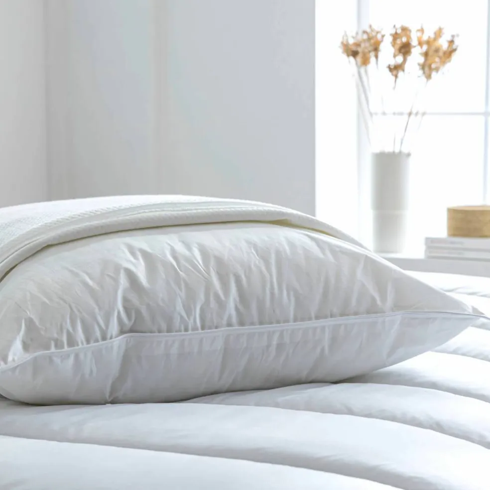 Sous-taie protège-oreiller matelassée qualité hôtellerie