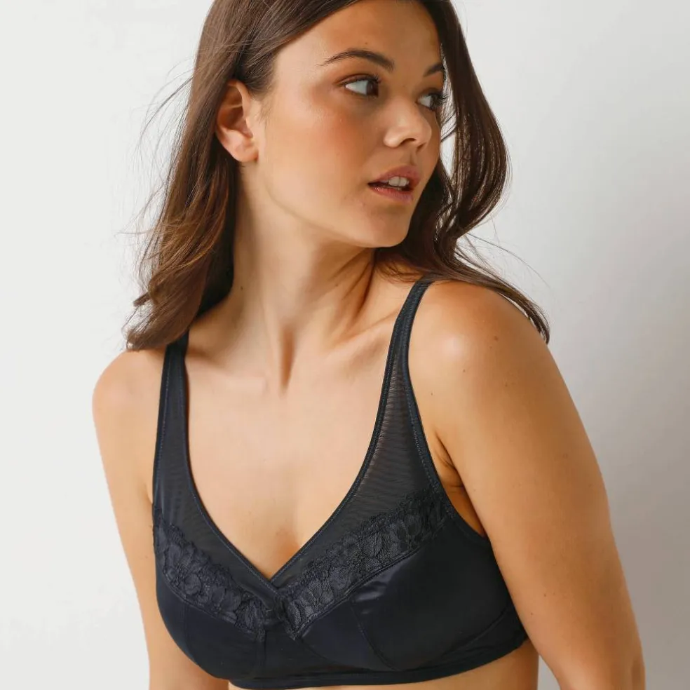 Soutien-gorge forme minimiseur maille et dentelle Teagan - sans armatures