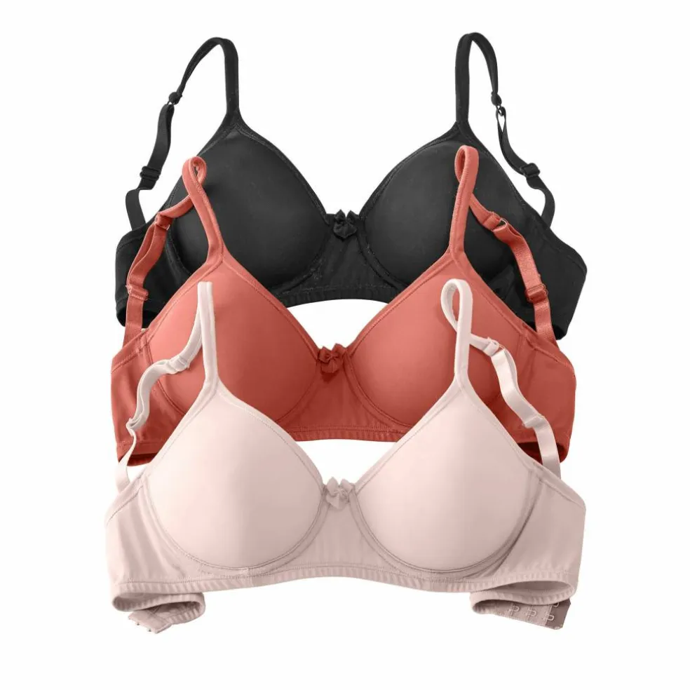 Soutien-gorge invisible forme emboîtante avec armatures - lot de 3