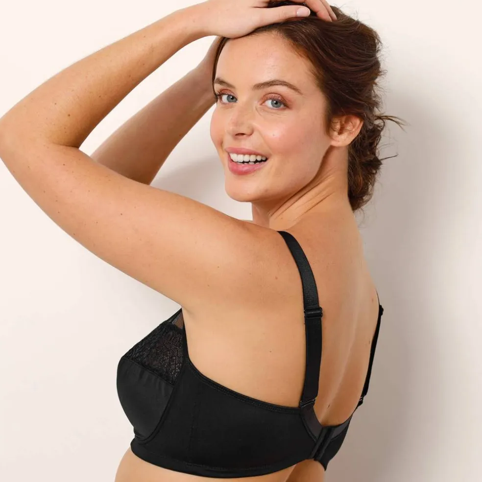 Soutien-gorge minimiseur microfibre et dentelle sans armatures - lot de 2