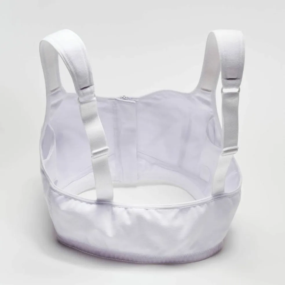 Soutien-gorge post-opératoire zippé devant - sans armatures