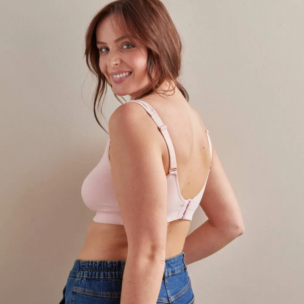 Soutien-gorge post-opératoire zippé devant - sans armatures