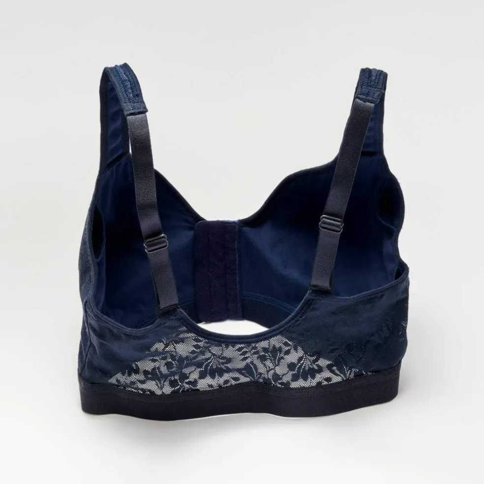 Soutien-gorge post-opératoire ouvert devant en dentelle - sans armatures