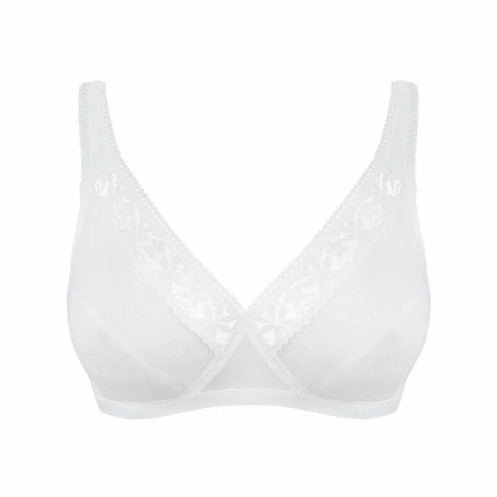 Soutien-gorge sans armatures brodé "Coeur Croisé coton" de Playtex® - lot de 2