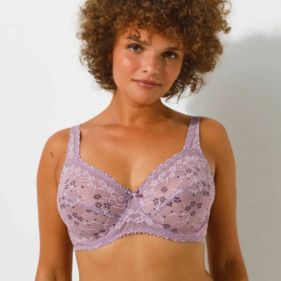 Soutien-gorge tout dentelle grand maintien - avec armatures