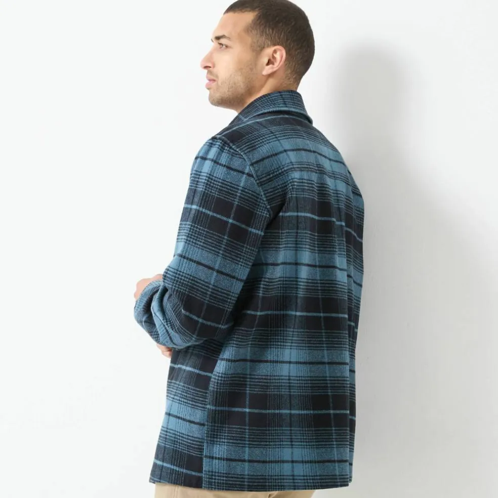 Surchemise boutonnée flanelle carreaux qualité lourde