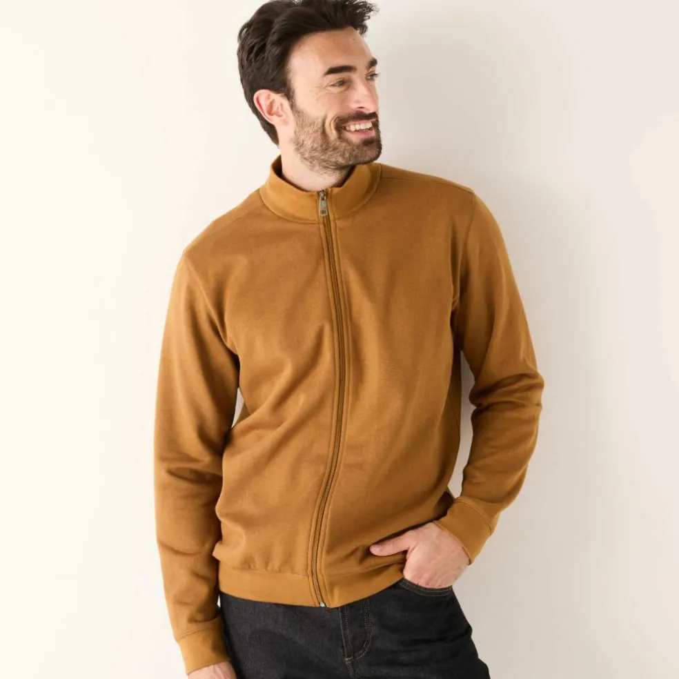 Sweat entièrement zippé uni