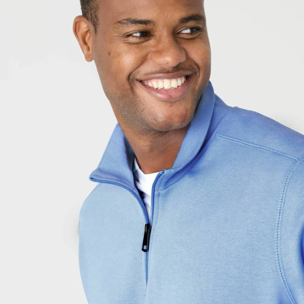 Sweat molleton col camionneur zippé