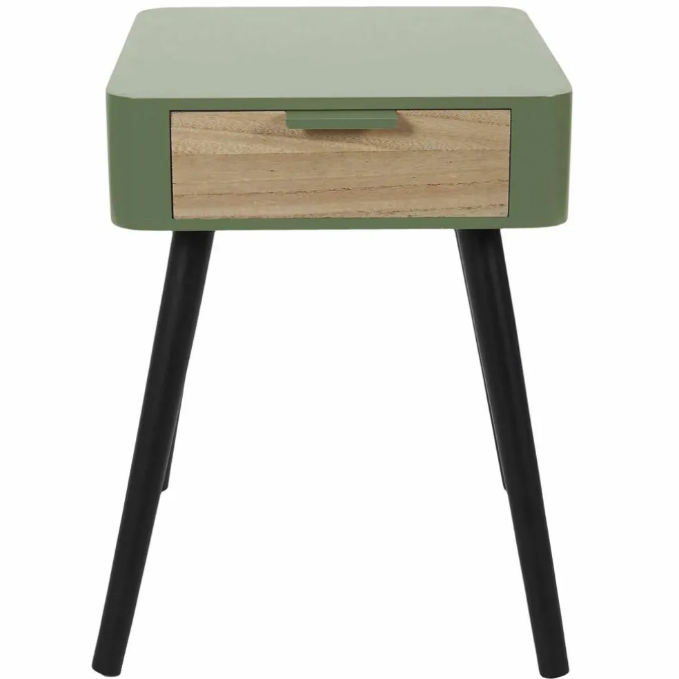 Table de chevet bicolore, 1 tiroir