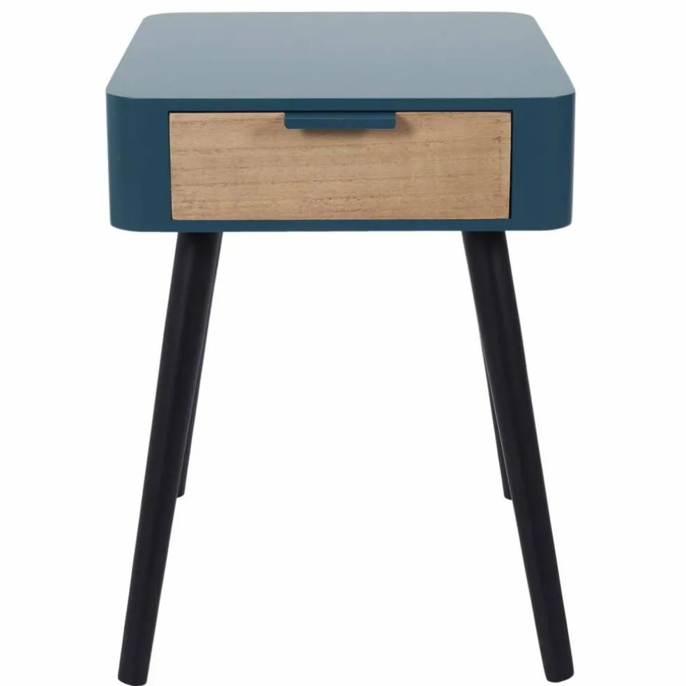 Table de chevet bicolore, 1 tiroir