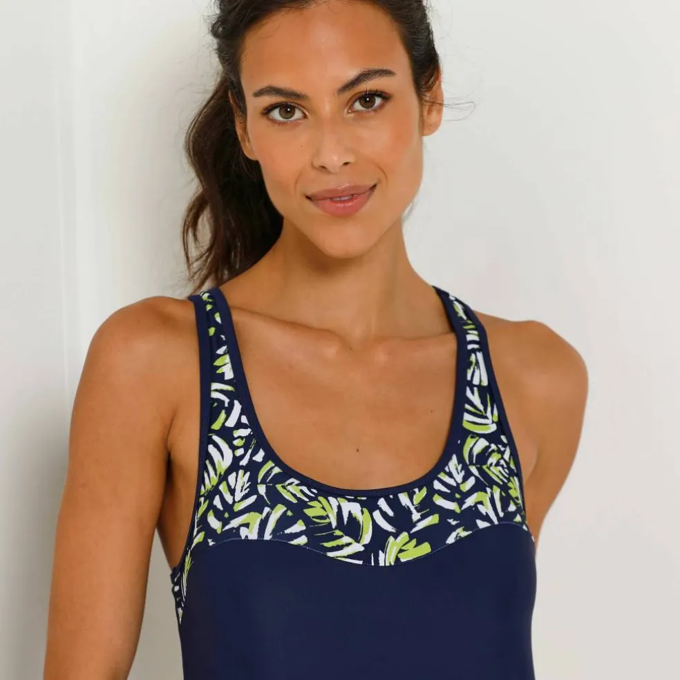 Tankini imprimé dos nageur Upala - coques amovibles