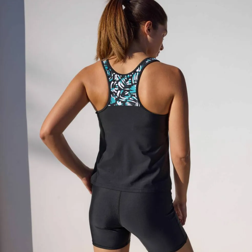 Tankini imprimé dos nageur Upala - coques amovibles