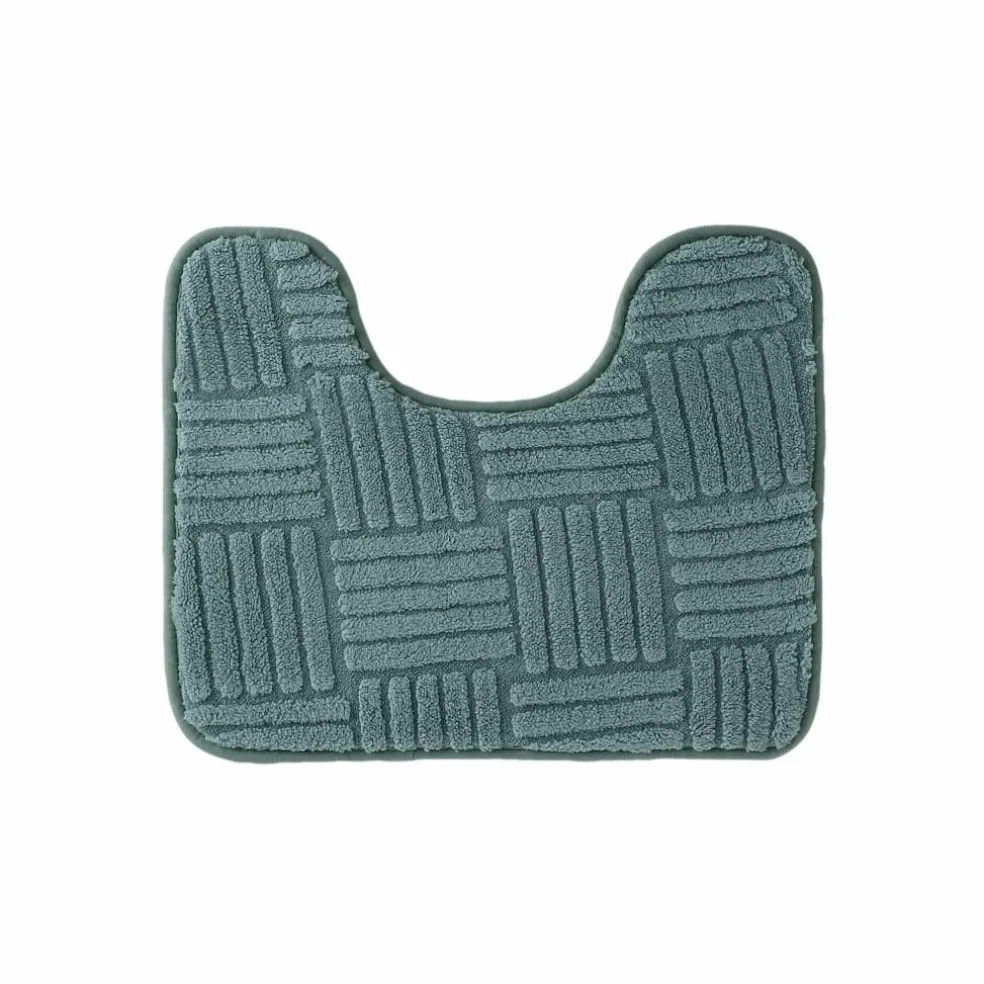Tapis de bain effet damier