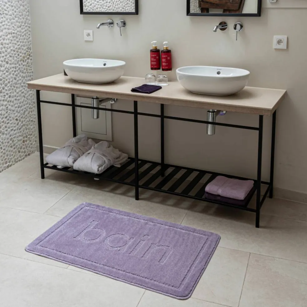 Tapis de bain motif "bain"