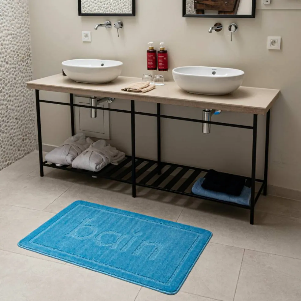 Tapis de bain motif "bain"