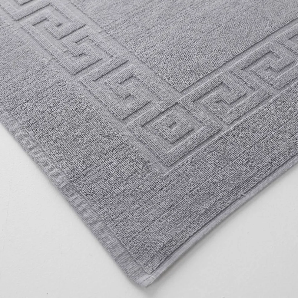 Tapis de bain éponge liteau motif frise grecque