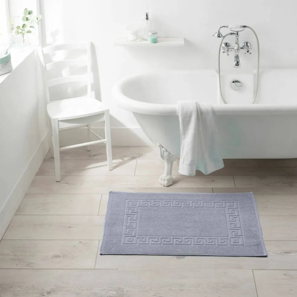 Tapis de bain éponge liteau motif frise grecque