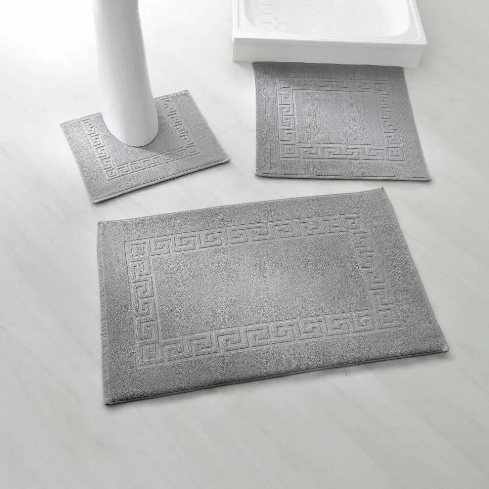 Tapis de bain éponge liteau motif frise grecque